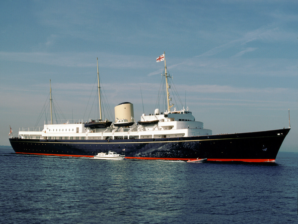 HMY Britannia Royal Yacht Starboard View