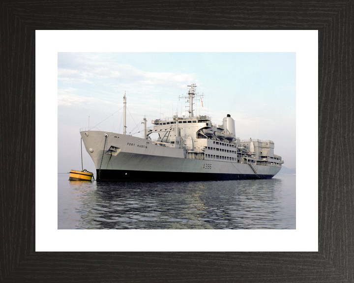 RFA Fort Austin A386 Fort Rosalie Class Ship At a Buoy Photo Print - Posters, Prints, & Visual Artwork - by Hampshire Prints (image 2 of 9)