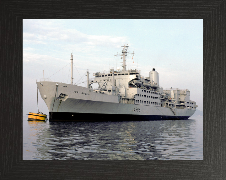 RFA Fort Austin A386 Fort Rosalie Class Ship At a Buoy Photo Print - Posters, Prints, & Visual Artwork - by Hampshire Prints (image 3 of 9)
