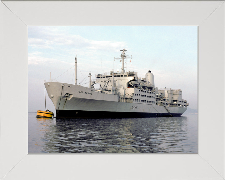 RFA Fort Austin A386 Fort Rosalie Class Ship At a Buoy Photo Print - Posters, Prints, & Visual Artwork - by Hampshire Prints (image 5 of 9)