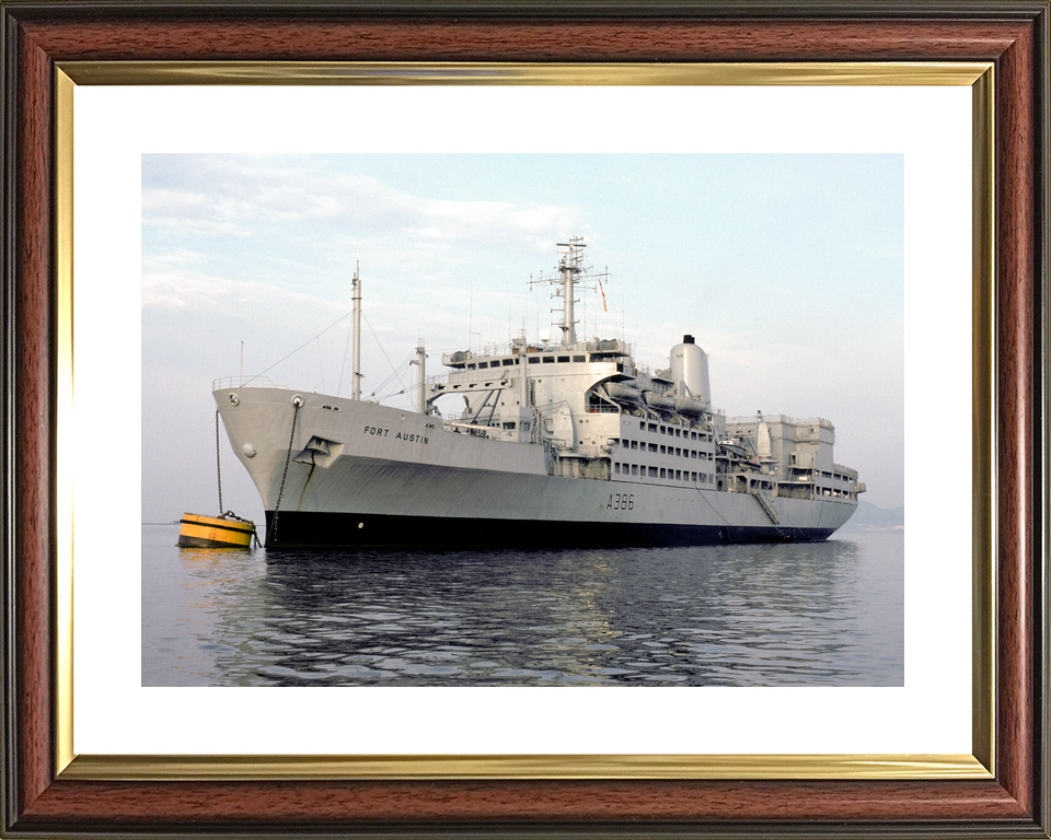 RFA Fort Austin A386 Fort Rosalie Class Ship At a Buoy Photo Print - Posters, Prints, & Visual Artwork - by Hampshire Prints (image 8 of 9)