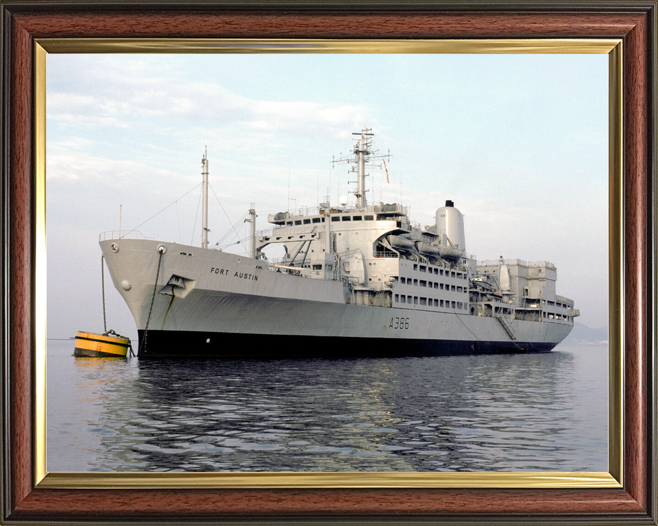 RFA Fort Austin A386 Fort Rosalie Class Ship At a Buoy Photo Print - Posters, Prints, & Visual Artwork - by Hampshire Prints (image 9 of 9)