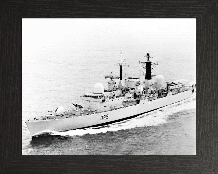 HMS Exeter (D89) Royal Navy Type 42 Destroyer Black and White Photo Print Wall Art Decor - Posters, Prints, & Visual Artwork - by Hampshire Prints (image 3 of 9)
