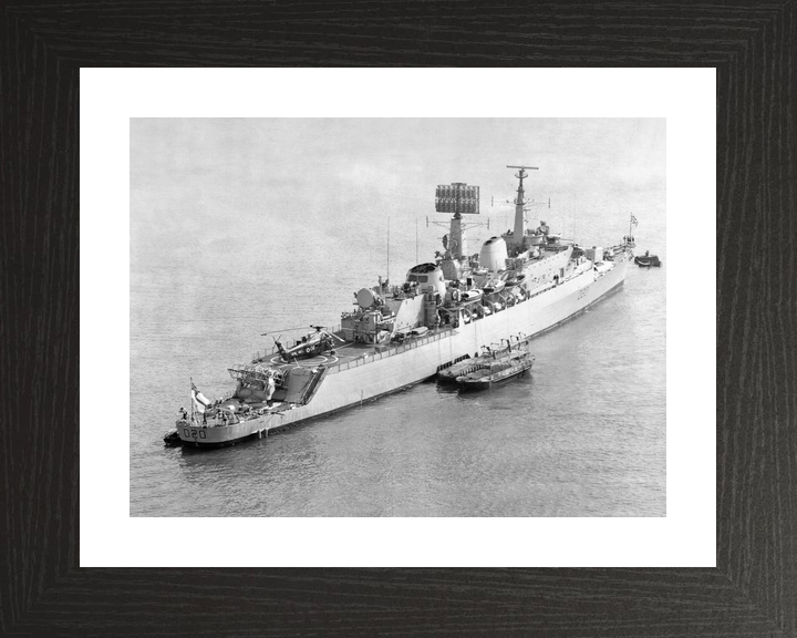 HMS Fife (D20) Royal Navy County Class Destroyer At A Buoy Photo Print Wall Art Decor - Posters, Prints, & Visual Artwork - by Hampshire Prints (image 2 of 9)