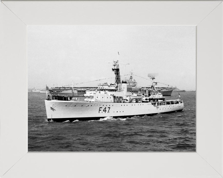 HMS Fleetwood (F47) Royal Navy Grimsby Class Sloop Port Side View Photo Print Wall Art Decor - Posters, Prints, & Visual Artwork - by Hampshire Prints (image 5 of 9)