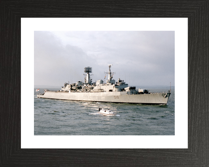 HMS Glamorgan (D19) Royal Navy County Class Destroyer Entering Portsmouth Photo Print Wall Art Decor - Posters, Prints, & Visual Artwork - by Hampshire Prints (image 2 of 9)