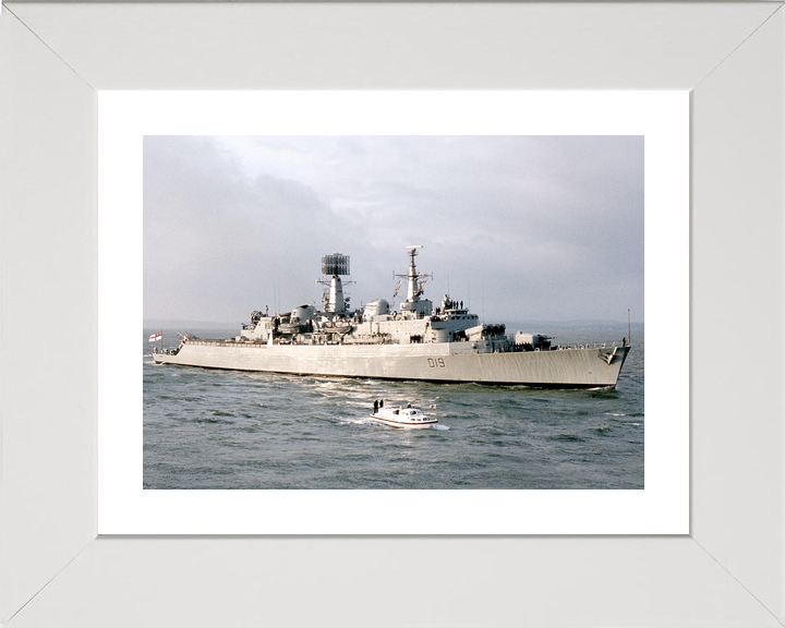 HMS Glamorgan (D19) Royal Navy County Class Destroyer Entering Portsmouth Photo Print Wall Art Decor - Posters, Prints, & Visual Artwork - by Hampshire Prints (image 4 of 9)
