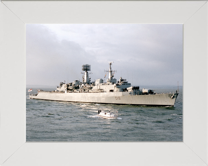 HMS Glamorgan (D19) Royal Navy County Class Destroyer Entering Portsmouth Photo Print Wall Art Decor - Posters, Prints, & Visual Artwork - by Hampshire Prints (image 5 of 9)