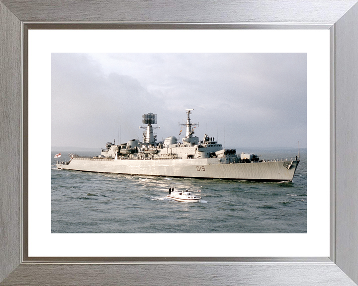HMS Glamorgan (D19) Royal Navy County Class Destroyer Entering Portsmouth Photo Print Wall Art Decor - Posters, Prints, & Visual Artwork - by Hampshire Prints (image 6 of 9)