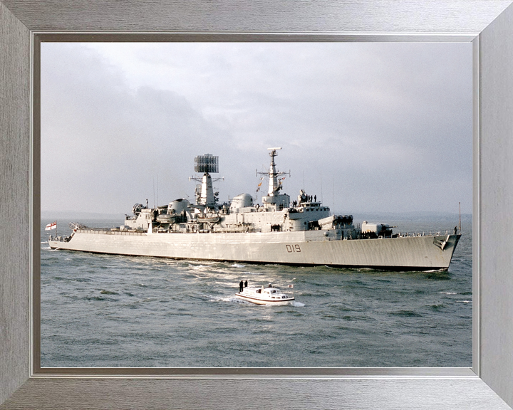 HMS Glamorgan (D19) Royal Navy County Class Destroyer Entering Portsmouth Photo Print Wall Art Decor - Posters, Prints, & Visual Artwork - by Hampshire Prints (image 7 of 9)