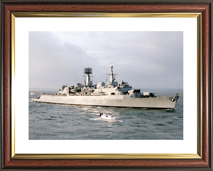 HMS Glamorgan (D19) Royal Navy County Class Destroyer Entering Portsmouth Photo Print Wall Art Decor - Posters, Prints, & Visual Artwork - by Hampshire Prints (image 8 of 9)