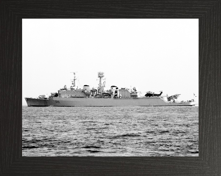 HMS Glamorgan (D19) Royal Navy County Class Destroyer Low Port Beam View Photo Print Wall Art Decor - Posters, Prints, & Visual Artwork - by Hampshire Prints (image 3 of 9)