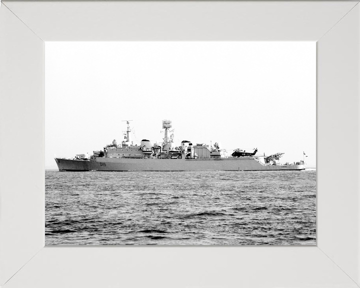 HMS Glamorgan (D19) Royal Navy County Class Destroyer Low Port Beam View Photo Print Wall Art Decor - Posters, Prints, & Visual Artwork - by Hampshire Prints (image 5 of 9)