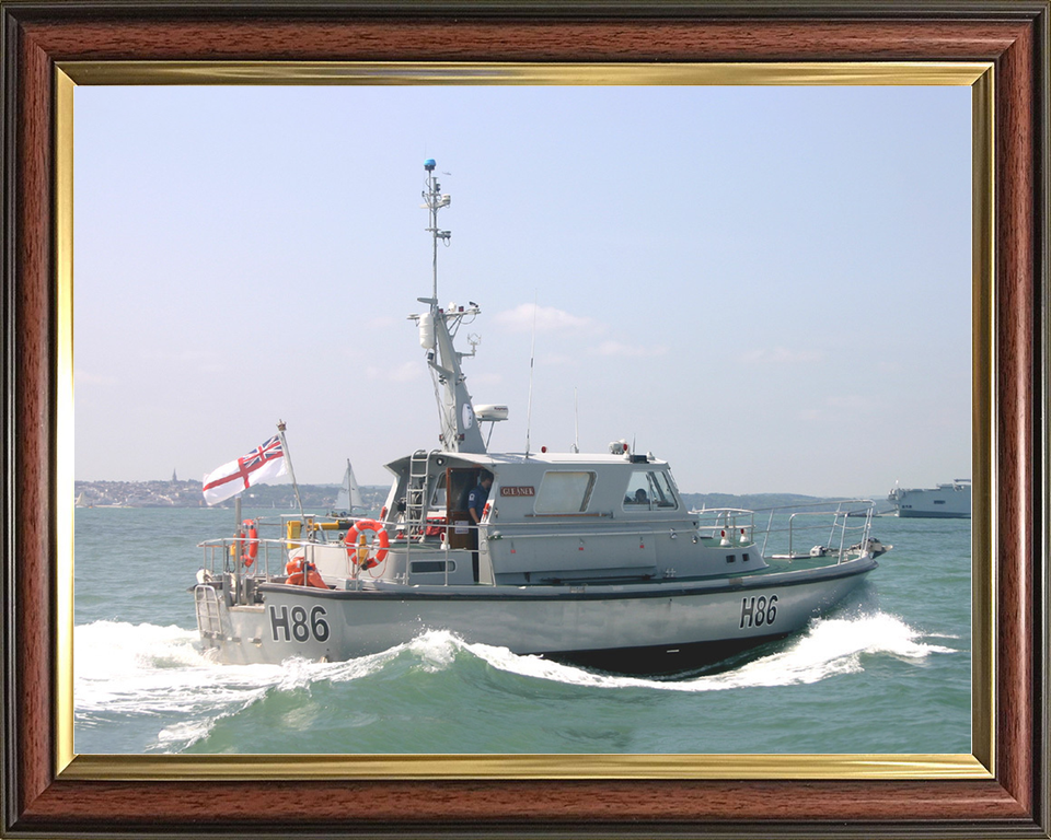 HMS Gleaner (H86) Royal Navy Survey Motor Launch Starboard View Photo Print Wall Art Decor - Posters, Prints, & Visual Artwork - by Hampshire Prints (image 9 of 9)