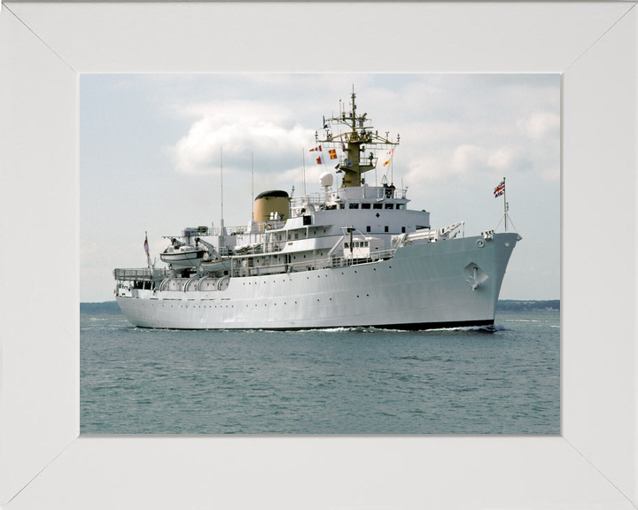 HMS Hecla (A133) Royal Navy Hecla Class Survey Vessel Low Starboard View Photo Print Wall Art Decor - Posters, Prints, & Visual Artwork - by Hampshire Prints (image 5 of 9)