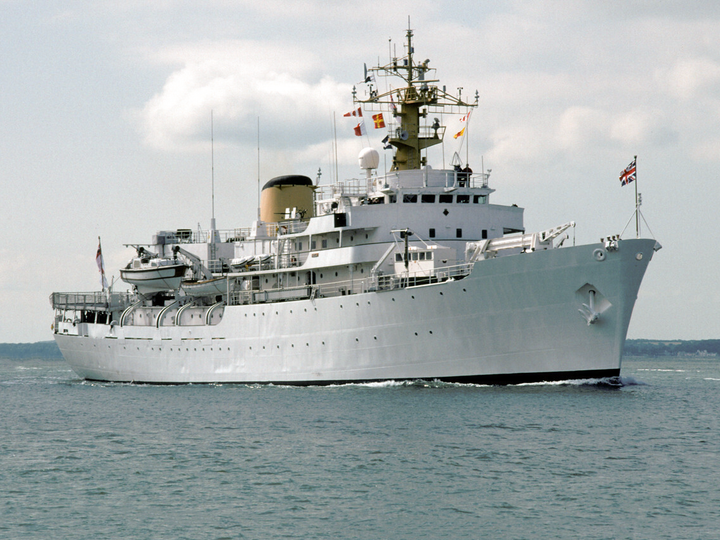 HMS Hecla (A133) Royal Navy Hecla Class Survey Vessel Low Starboard View Photo Print Wall Art Decor - Posters, Prints, & Visual Artwork - by Hampshire Prints (image 1 of 9)