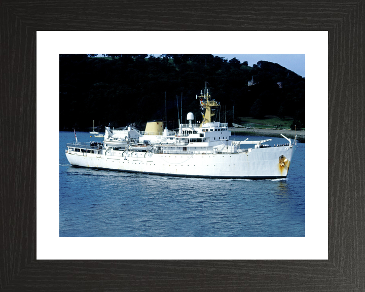 HMS Hecla (A133) Royal Navy Hecla Class Survey Vessel Leaving Port Photo Print Wall Art Decor - Posters, Prints, & Visual Artwork - by Hampshire Prints (image 2 of 9)