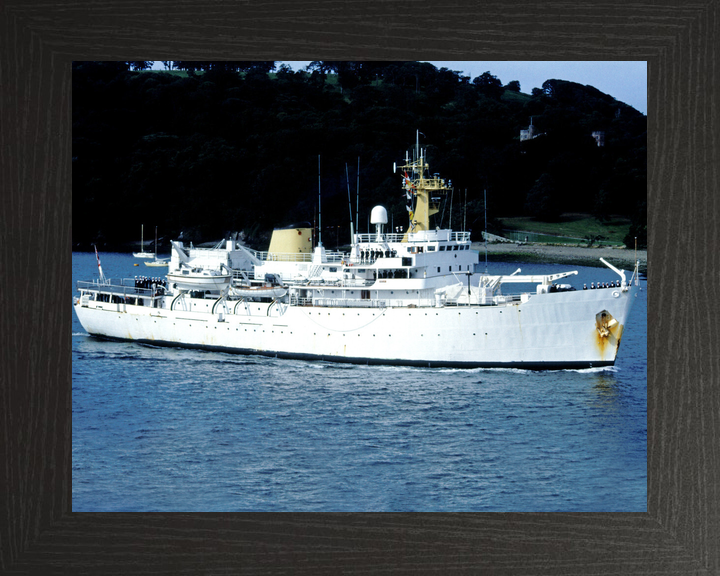 HMS Hecla (A133) Royal Navy Hecla Class Survey Vessel Leaving Port Photo Print Wall Art Decor - Posters, Prints, & Visual Artwork - by Hampshire Prints (image 3 of 9)