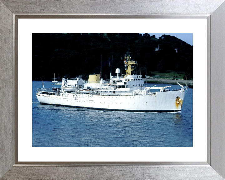 HMS Hecla (A133) Royal Navy Hecla Class Survey Vessel Leaving Port Photo Print Wall Art Decor - Posters, Prints, & Visual Artwork - by Hampshire Prints (image 6 of 9)