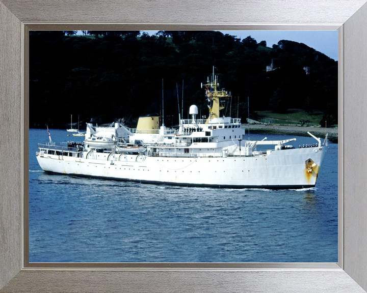 HMS Hecla (A133) Royal Navy Hecla Class Survey Vessel Leaving Port Photo Print Wall Art Decor - Posters, Prints, & Visual Artwork - by Hampshire Prints (image 7 of 9)