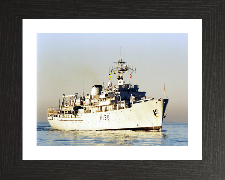 HMS Herald (H138) Royal Navy Hecla Class Survey Vessel Underway Photo Print Wall Art Decor - Posters, Prints, & Visual Artwork - by Hampshire Prints (image 2 of 9)