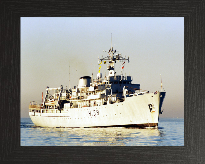 HMS Herald (H138) Royal Navy Hecla Class Survey Vessel Underway Photo Print Wall Art Decor - Posters, Prints, & Visual Artwork - by Hampshire Prints (image 3 of 9)