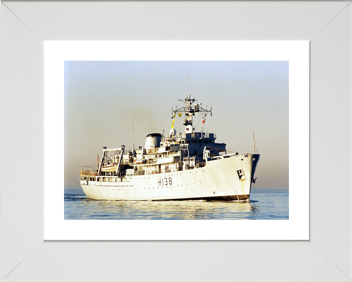 HMS Herald (H138) Royal Navy Hecla Class Survey Vessel Underway Photo Print Wall Art Decor - Posters, Prints, & Visual Artwork - by Hampshire Prints (image 4 of 9)