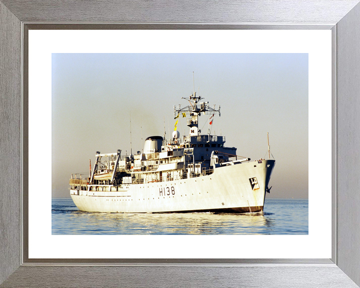 HMS Herald (H138) Royal Navy Hecla Class Survey Vessel Underway Photo Print Wall Art Decor - Posters, Prints, & Visual Artwork - by Hampshire Prints (image 6 of 9)