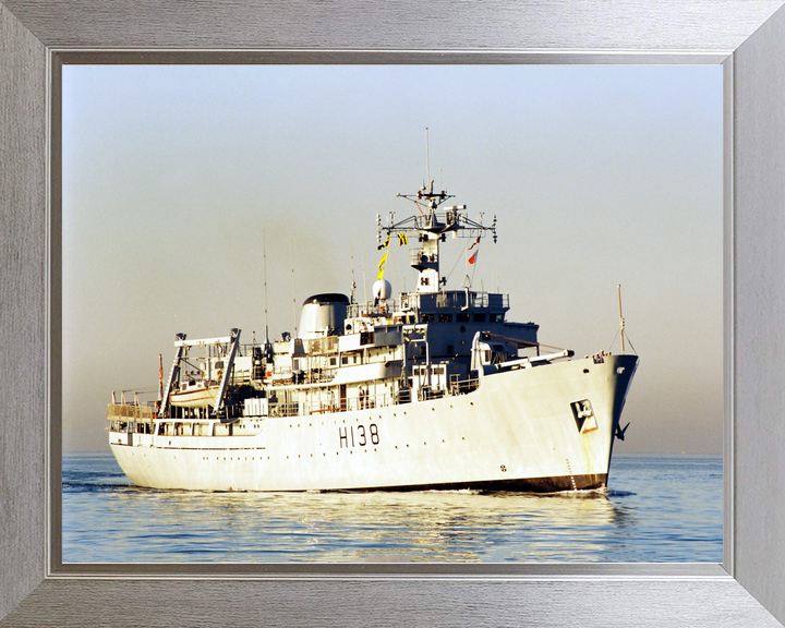 HMS Herald (H138) Royal Navy Hecla Class Survey Vessel Underway Photo Print Wall Art Decor - Posters, Prints, & Visual Artwork - by Hampshire Prints (image 7 of 9)