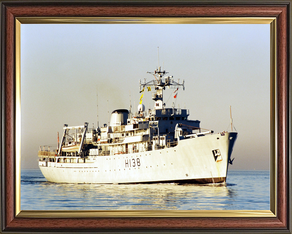 HMS Herald (H138) Royal Navy Hecla Class Survey Vessel Underway Photo Print Wall Art Decor - Posters, Prints, & Visual Artwork - by Hampshire Prints (image 9 of 9)