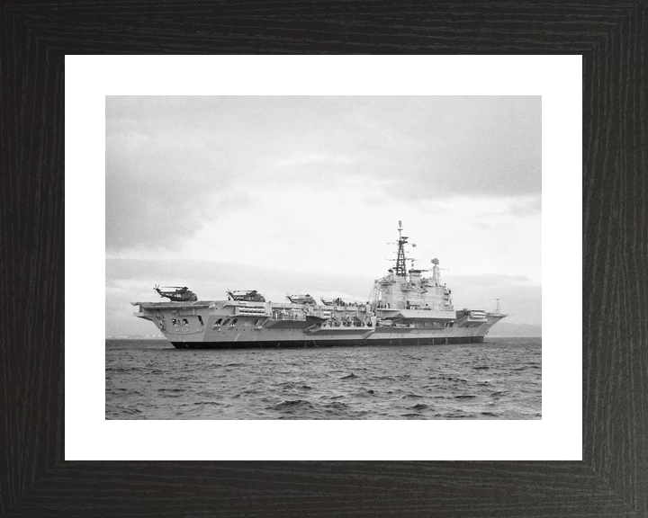 HMS Hermes (R12) Royal Navy Centaur Class Aircraft Carrier Starboard Quarter View Photo Print Wall Art Decor - Posters, Prints, & Visual Artwork - by Hampshire Prints (image 2 of 9)