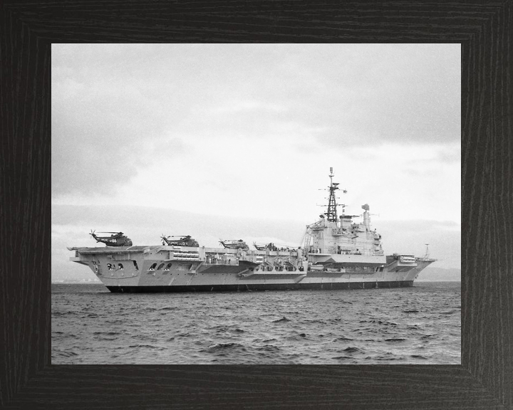 HMS Hermes (R12) Royal Navy Centaur Class Aircraft Carrier Starboard Quarter View Photo Print Wall Art Decor - Posters, Prints, & Visual Artwork - by Hampshire Prints (image 3 of 9)