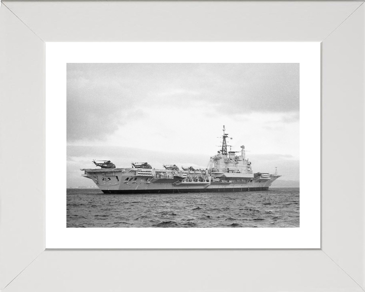 HMS Hermes (R12) Royal Navy Centaur Class Aircraft Carrier Starboard Quarter View Photo Print Wall Art Decor - Posters, Prints, & Visual Artwork - by Hampshire Prints (image 4 of 9)