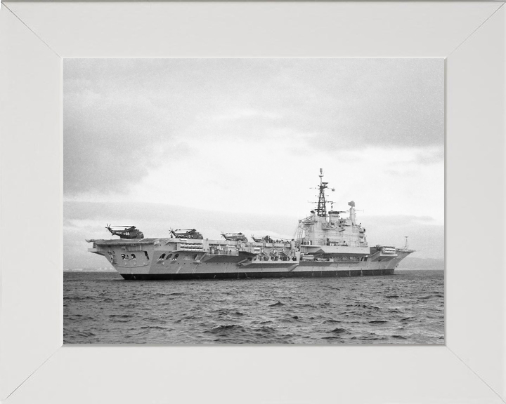 HMS Hermes (R12) Royal Navy Centaur Class Aircraft Carrier Starboard Quarter View Photo Print Wall Art Decor - Posters, Prints, & Visual Artwork - by Hampshire Prints (image 5 of 9)