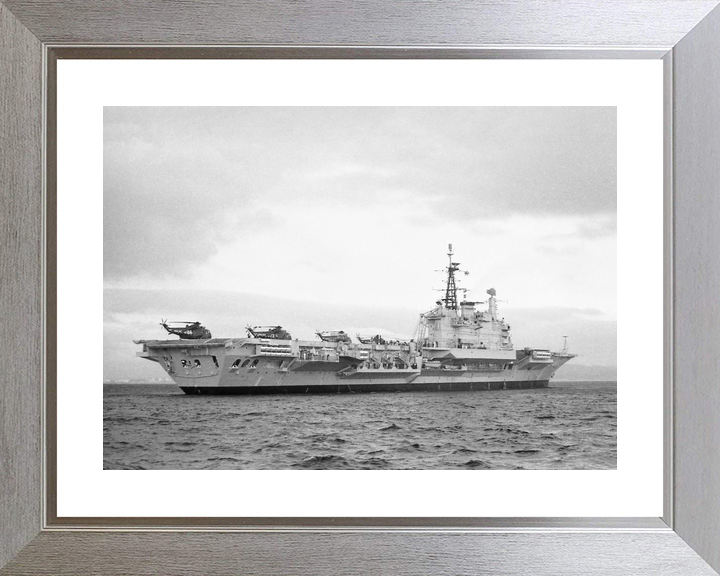 HMS Hermes (R12) Royal Navy Centaur Class Aircraft Carrier Starboard Quarter View Photo Print Wall Art Decor - Posters, Prints, & Visual Artwork - by Hampshire Prints (image 6 of 9)