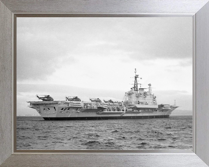 HMS Hermes (R12) Royal Navy Centaur Class Aircraft Carrier Starboard Quarter View Photo Print Wall Art Decor - Posters, Prints, & Visual Artwork - by Hampshire Prints (image 7 of 9)