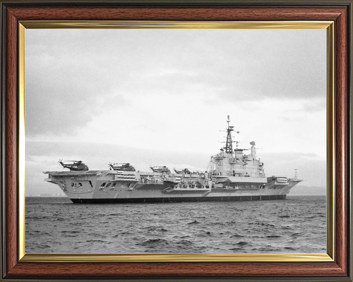 HMS Hermes (R12) Royal Navy Centaur Class Aircraft Carrier Starboard Quarter View Photo Print Wall Art Decor - Posters, Prints, & Visual Artwork - by Hampshire Prints (image 9 of 9)