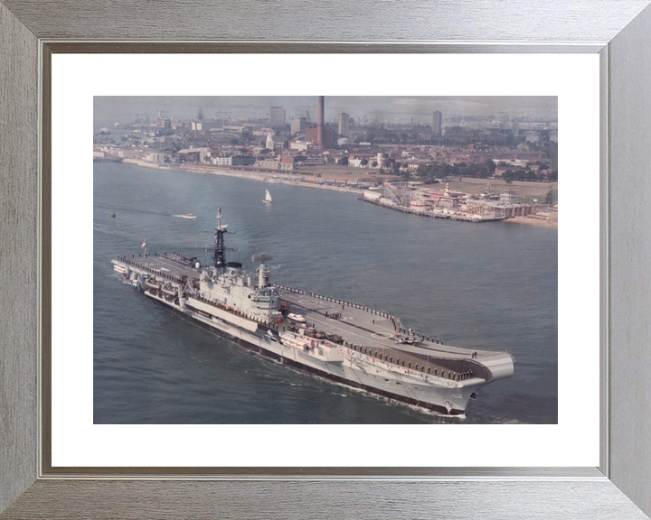 HMS Hermes (R12) Royal Navy Centaur Class Aircraft Carrier Off Southsea Photo Print Wall Art Decor - Posters, Prints, & Visual Artwork - by Hampshire Prints (image 6 of 9)