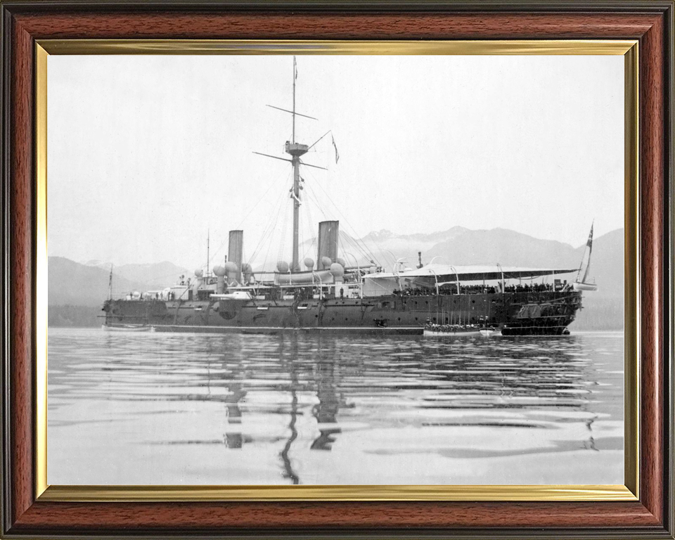 HMS Imperieuse (1883) Royal Navy Imperieuse Class Cruiser Starboard View Photo Print Wall Art Decor - Posters, Prints, & Visual Artwork - by Hampshire Prints (image 9 of 9)