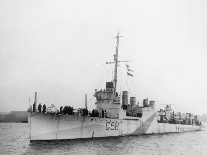 HMS Rockingham G58 Destroyer Port Side Photo Print - Posters, Prints, & Visual Artwork - by Hampshire Prints (image 1 of 9)