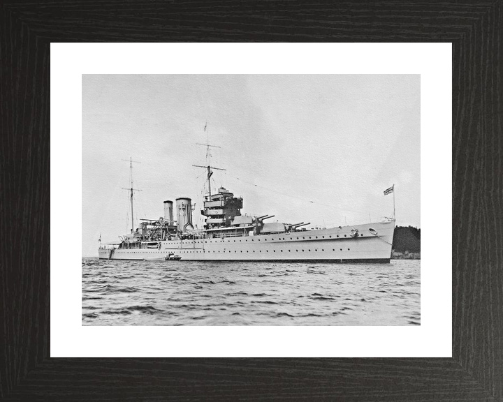HMS York 90 York Class Heavy Cruiser Warship At Anchor Photo Print - Posters, Prints, & Visual Artwork - by Hampshire Prints (image 2 of 9)