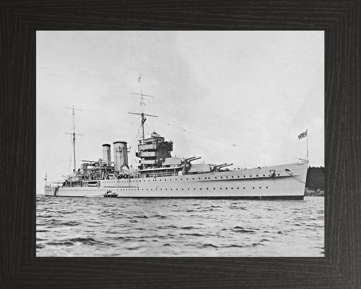 HMS York 90 York Class Heavy Cruiser Warship At Anchor Photo Print - Posters, Prints, & Visual Artwork - by Hampshire Prints (image 3 of 9)