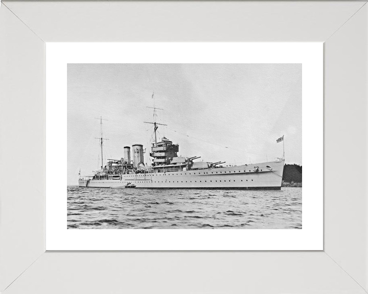 HMS York 90 York Class Heavy Cruiser Warship At Anchor Photo Print - Posters, Prints, & Visual Artwork - by Hampshire Prints (image 4 of 9)
