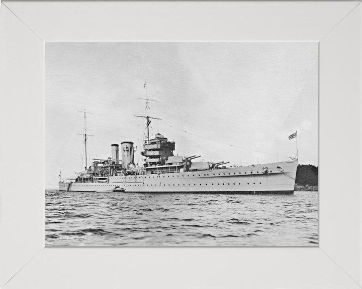 HMS York 90 York Class Heavy Cruiser Warship At Anchor Photo Print - Posters, Prints, & Visual Artwork - by Hampshire Prints (image 5 of 9)