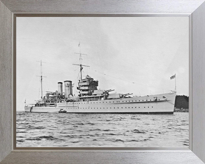HMS York 90 York Class Heavy Cruiser Warship At Anchor Photo Print - Posters, Prints, & Visual Artwork - by Hampshire Prints (image 7 of 9)