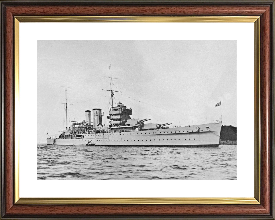 HMS York 90 York Class Heavy Cruiser Warship At Anchor Photo Print - Posters, Prints, & Visual Artwork - by Hampshire Prints (image 8 of 9)