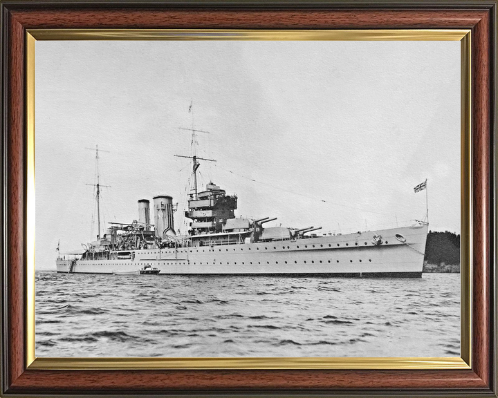 HMS York 90 York Class Heavy Cruiser Warship At Anchor Photo Print - Posters, Prints, & Visual Artwork - by Hampshire Prints (image 9 of 9)