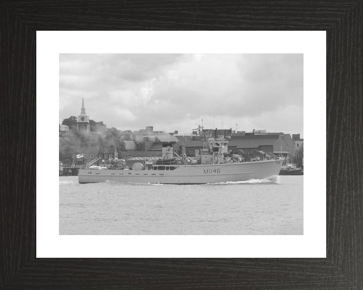 HMS Hodgeston (M1146) Royal Navy Ton Class Minesweeper Starboard Beam View Photo Print Wall Art Decor - Posters, Prints, & Visual Artwork - by Hampshire Prints (image 2 of 9)