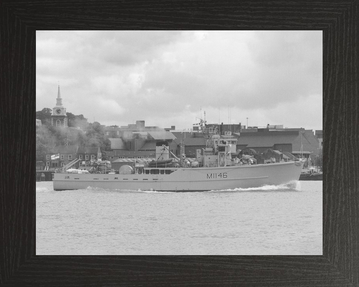 HMS Hodgeston (M1146) Royal Navy Ton Class Minesweeper Starboard Beam View Photo Print Wall Art Decor - Posters, Prints, & Visual Artwork - by Hampshire Prints (image 3 of 9)