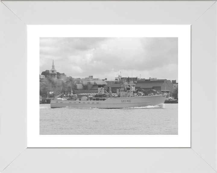 HMS Hodgeston (M1146) Royal Navy Ton Class Minesweeper Starboard Beam View Photo Print Wall Art Decor - Posters, Prints, & Visual Artwork - by Hampshire Prints (image 4 of 9)
